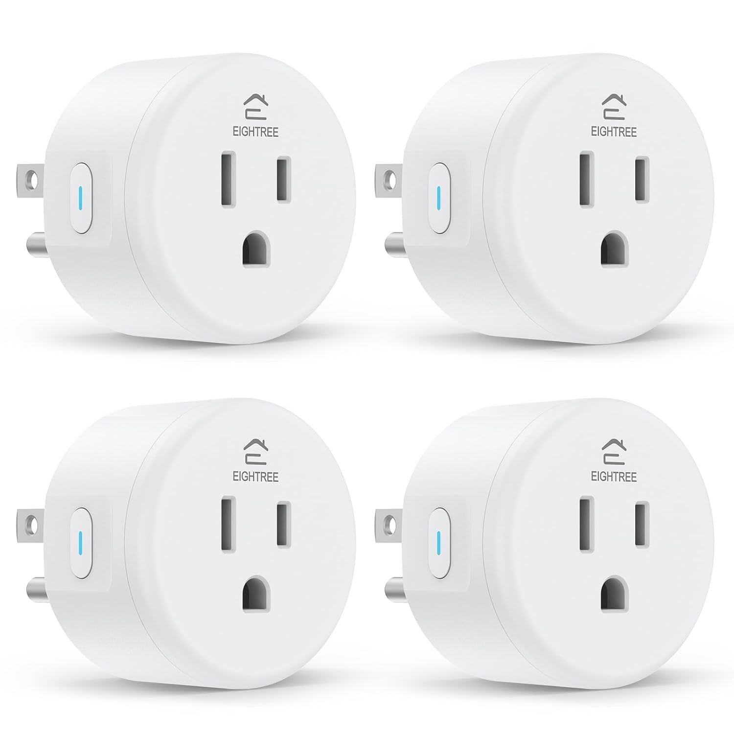 Smart Plug, Smart Home Wifi Outlet Works with Alexa & Google Home, Smart Socket with Remote Control & Timer Function, 2.4Ghz Wifi Only, 4 Packs