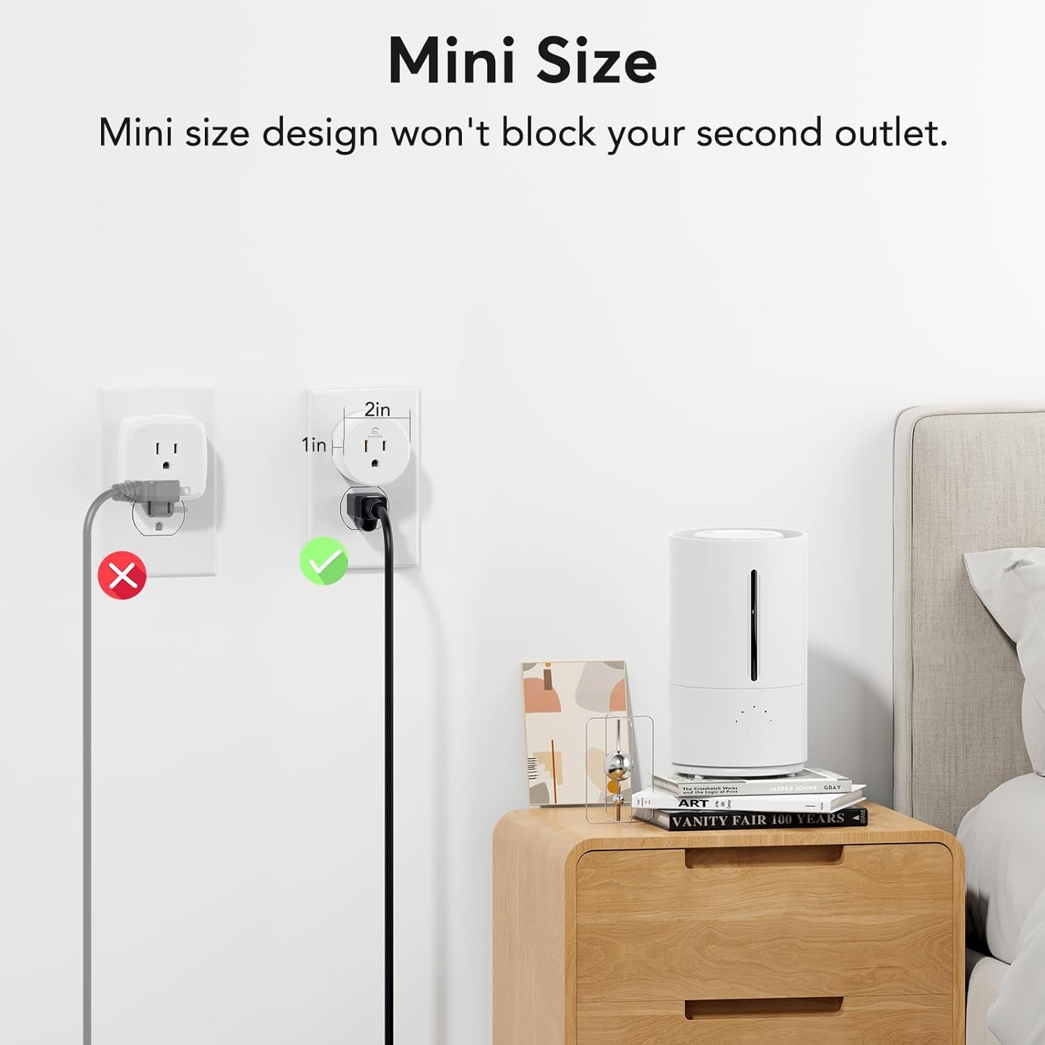 Smart Plug, Smart Home Wifi Outlet Works with Alexa & Google Home, Smart Socket with Remote Control & Timer Function, 2.4Ghz Wifi Only, 4 Packs