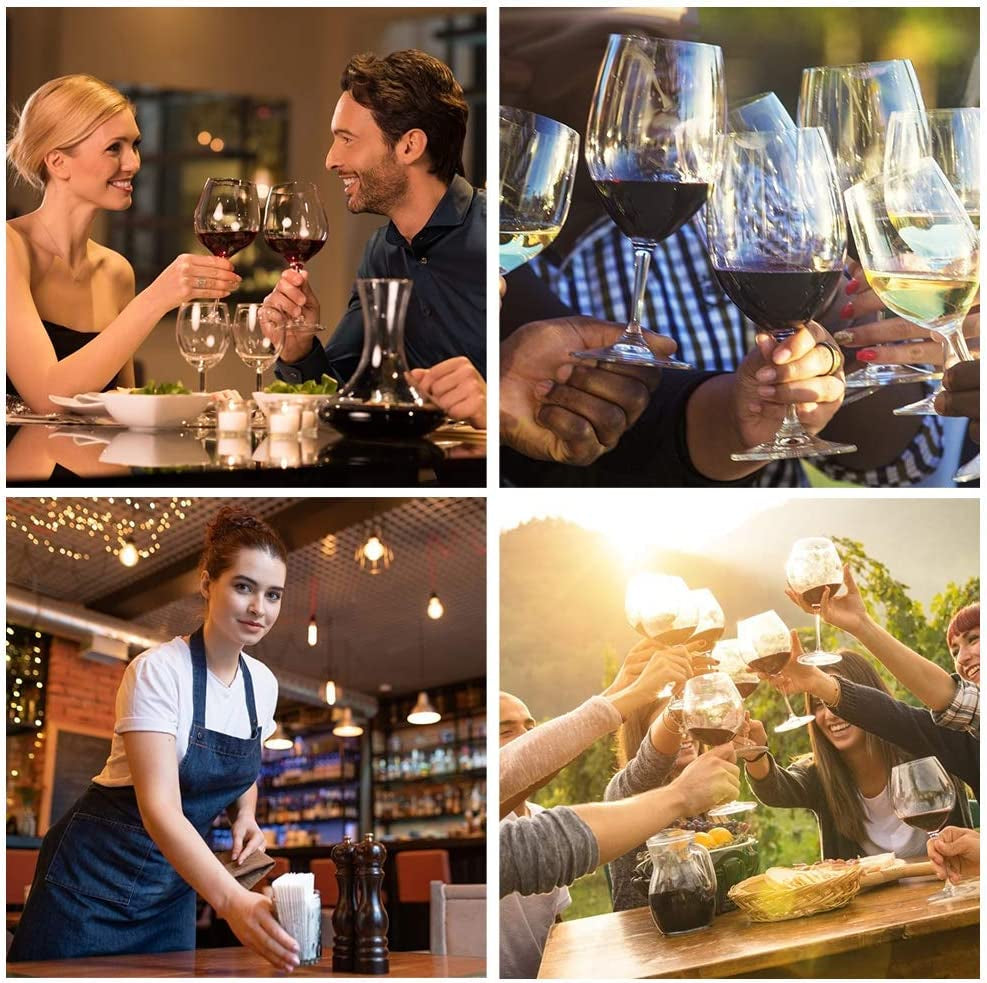 Electric Wine Opener, Battery Operated Wine Bottle Openers with Foil Cutter, One-Click Button Corkscrew Remover for Home Kitchen Party Wedding