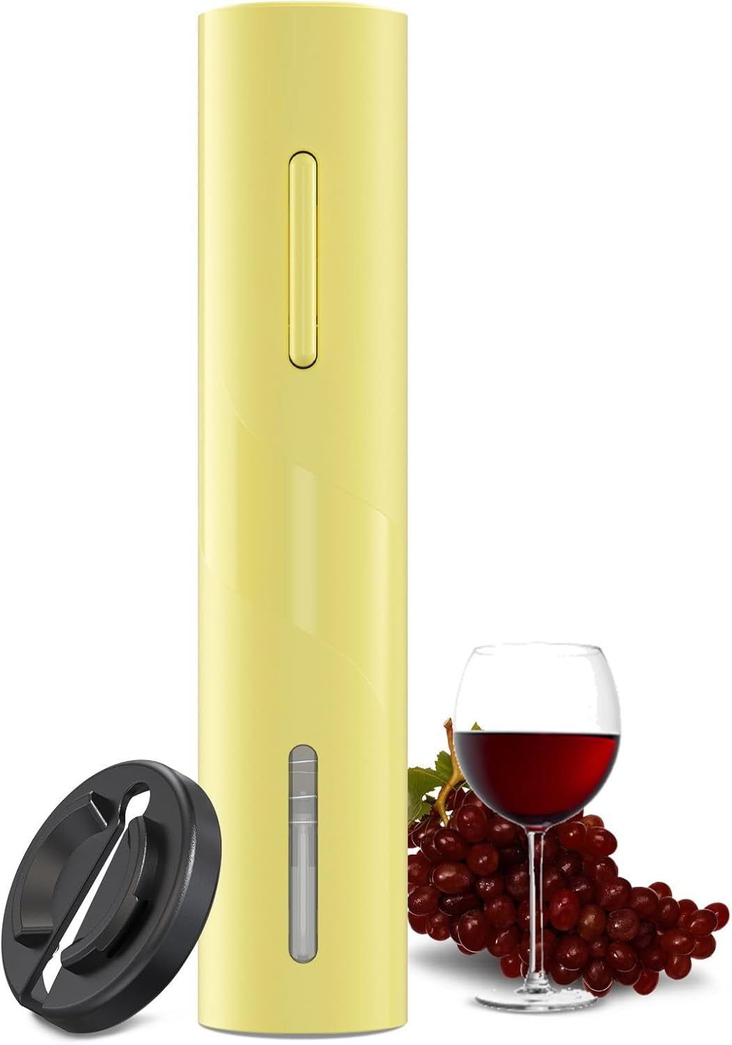 Electric Wine Opener, Battery Operated Wine Bottle Openers with Foil Cutter, One-Click Button Corkscrew Remover for Home Kitchen Party Wedding