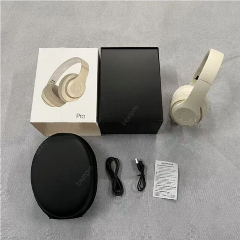 New Wireless Studio Pro Bluetooth Wireless Headphones Noise-Cancelling Headphones Magic Sound Recorder Pro Earphone Earbuds with Bag