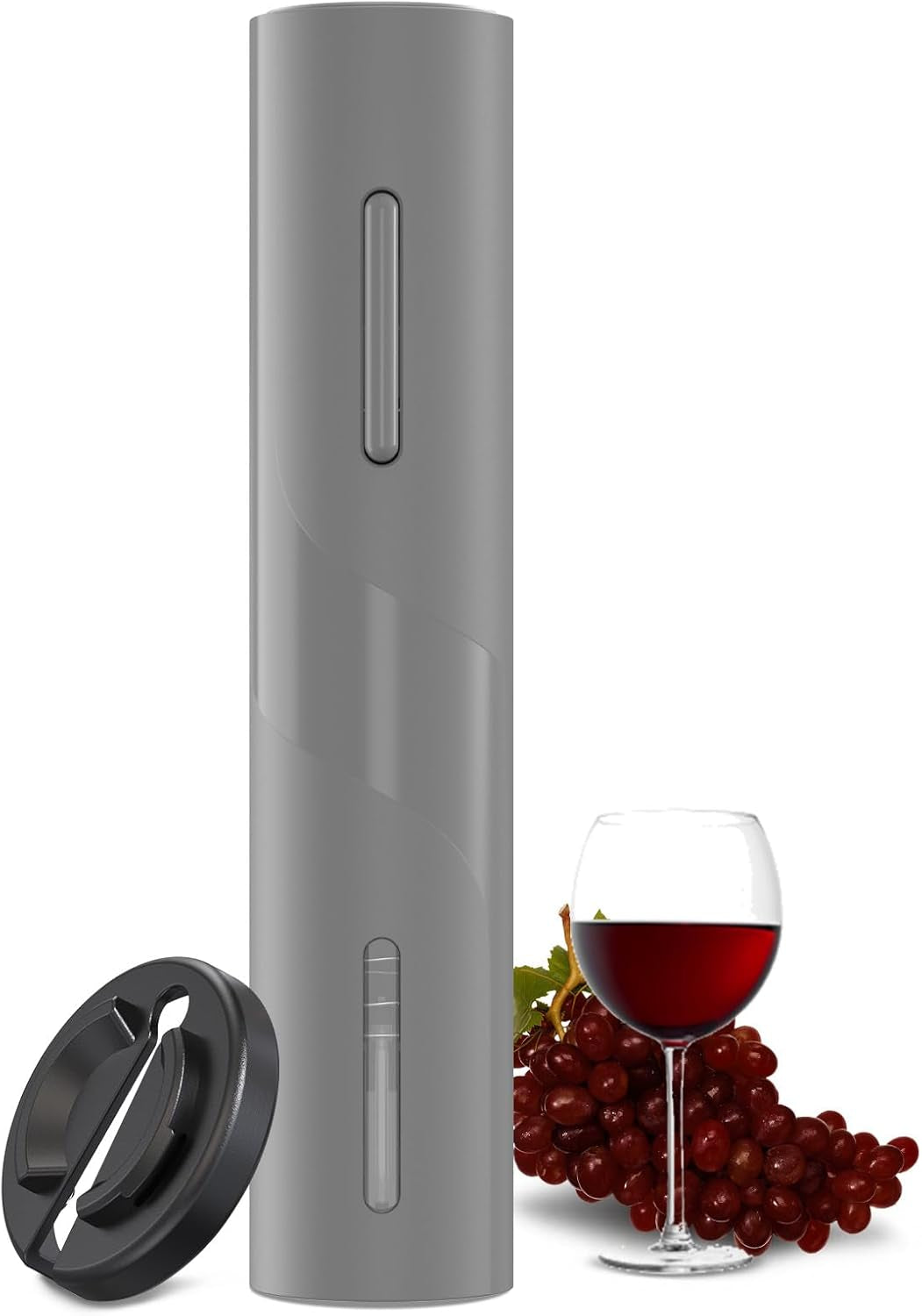 Electric Wine Opener, Battery Operated Wine Bottle Openers with Foil Cutter, One-Click Button Corkscrew Remover for Home Kitchen Party Wedding