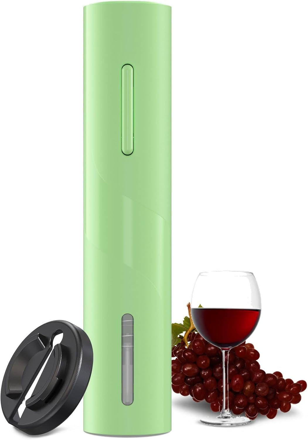 Electric Wine Opener, Battery Operated Wine Bottle Openers with Foil Cutter, One-Click Button Corkscrew Remover for Home Kitchen Party Wedding