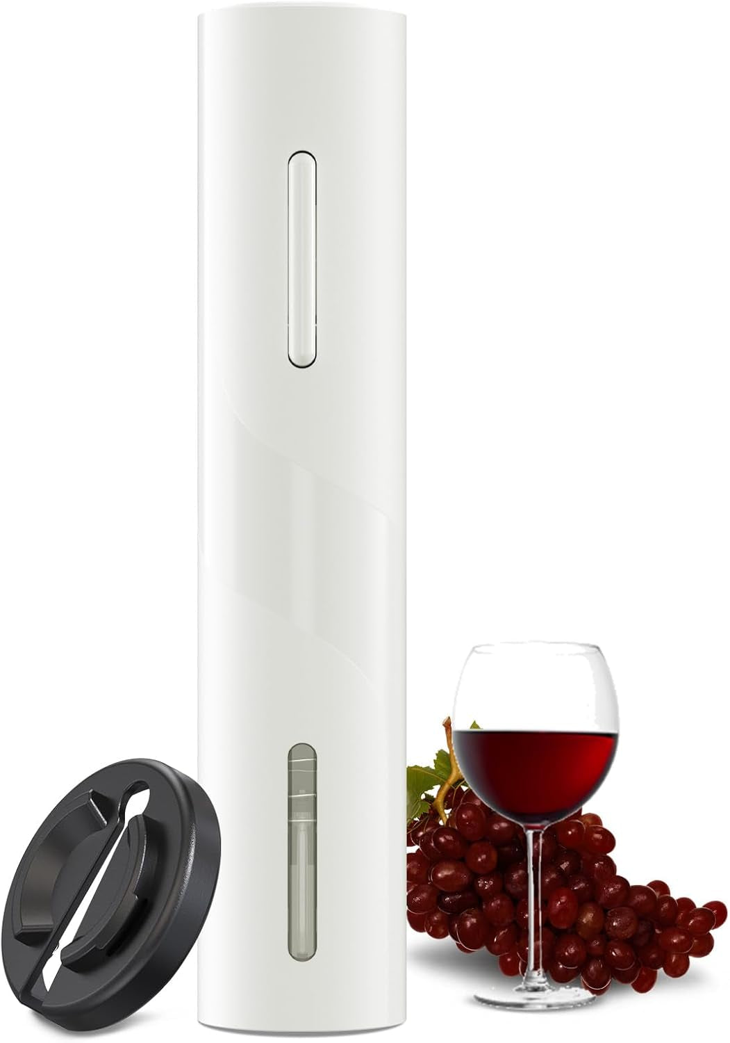 Electric Wine Opener, Battery Operated Wine Bottle Openers with Foil Cutter, One-Click Button Corkscrew Remover for Home Kitchen Party Wedding