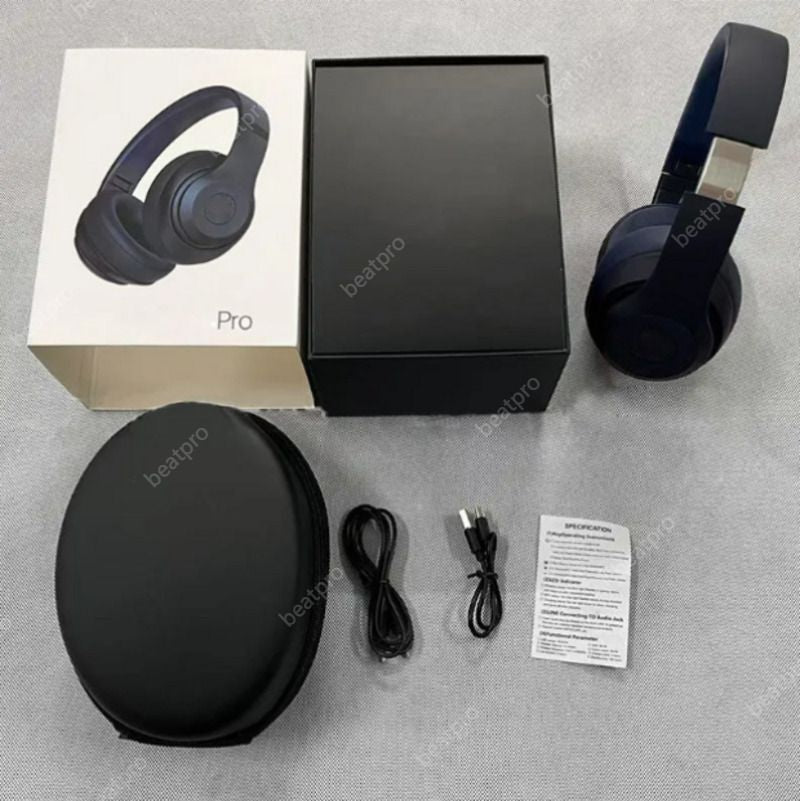 New Wireless Studio Pro Bluetooth Wireless Headphones Noise-Cancelling Headphones Magic Sound Recorder Pro Earphone Earbuds with Bag